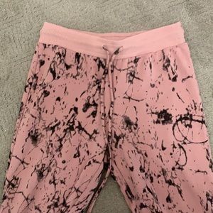 Women’s black and pink joggers